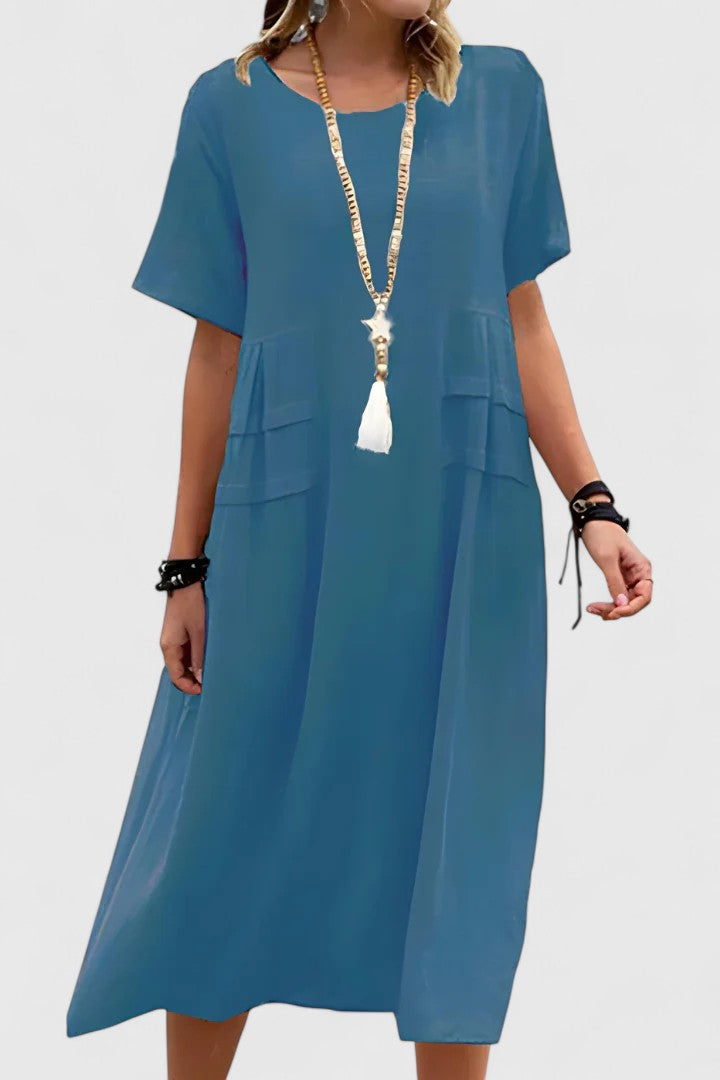 Women's Dress |  Wide Hemline Midi Length