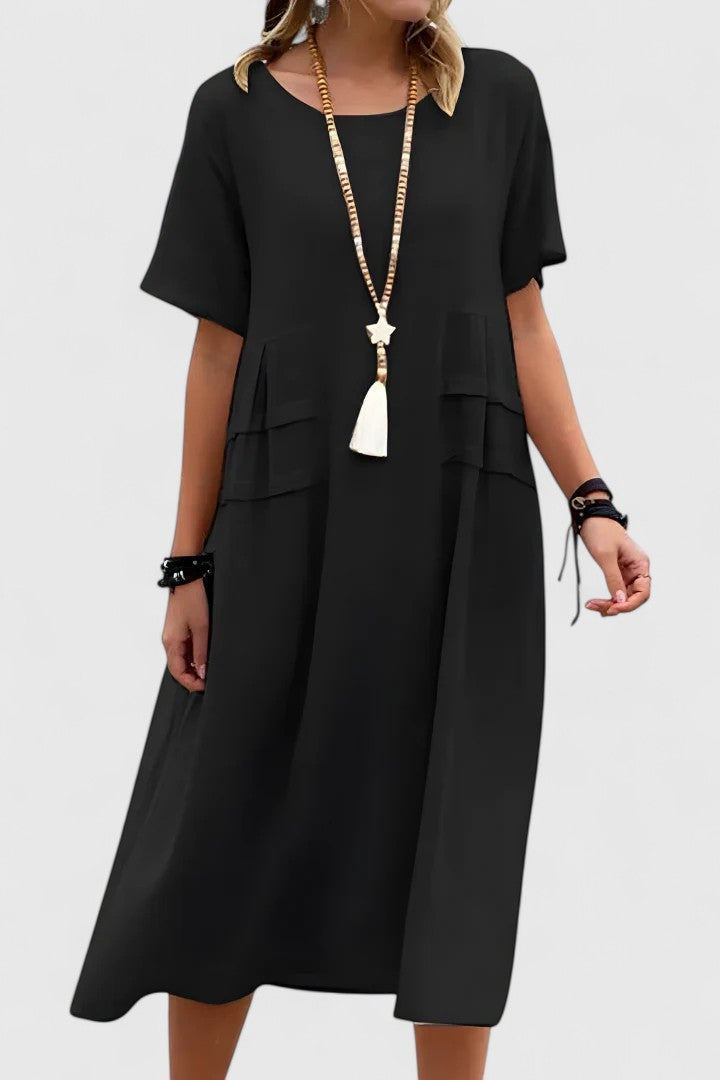 Women's Dress |  Wide Hemline Midi Length