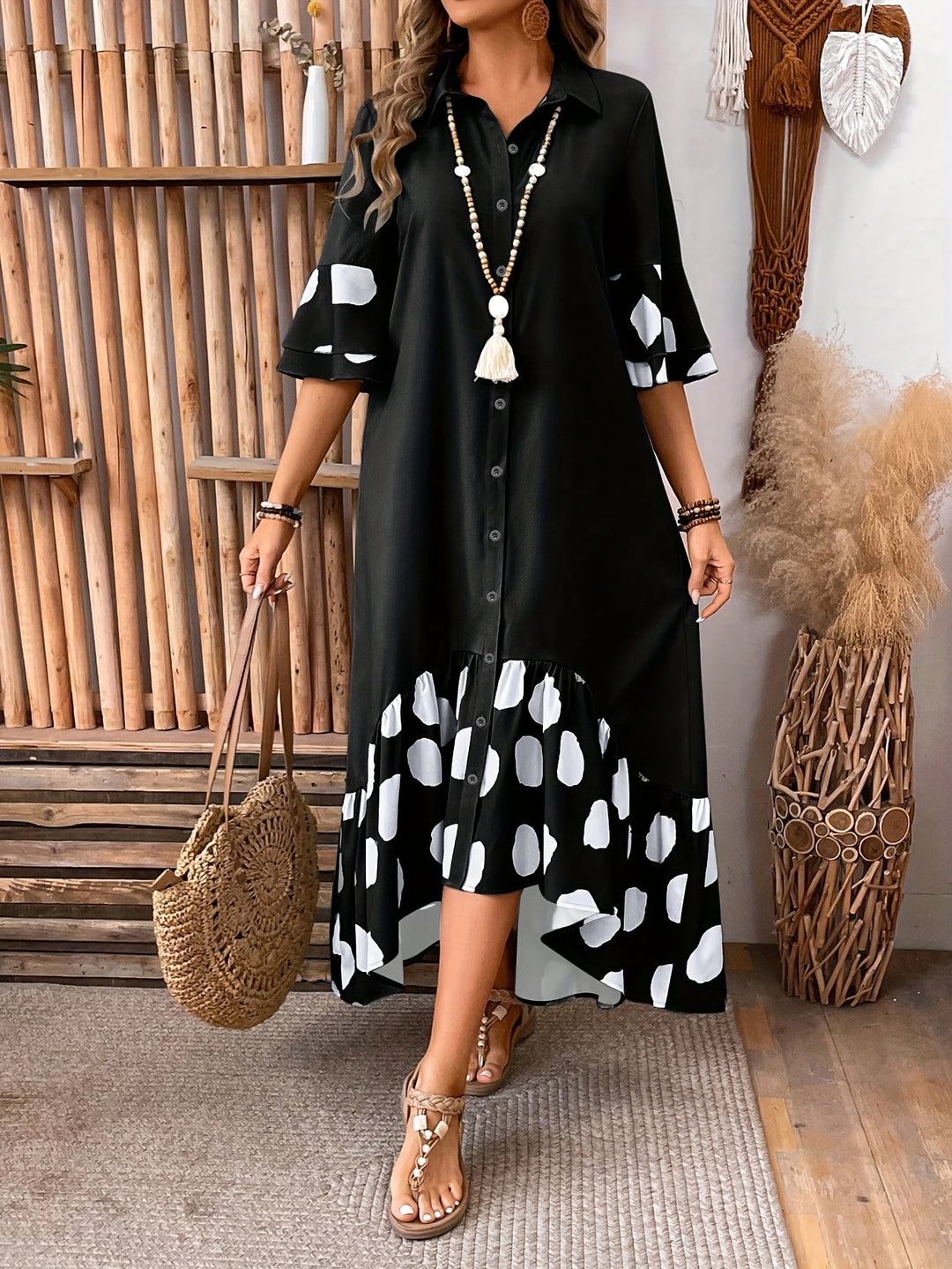Amber Polka Dot Dress