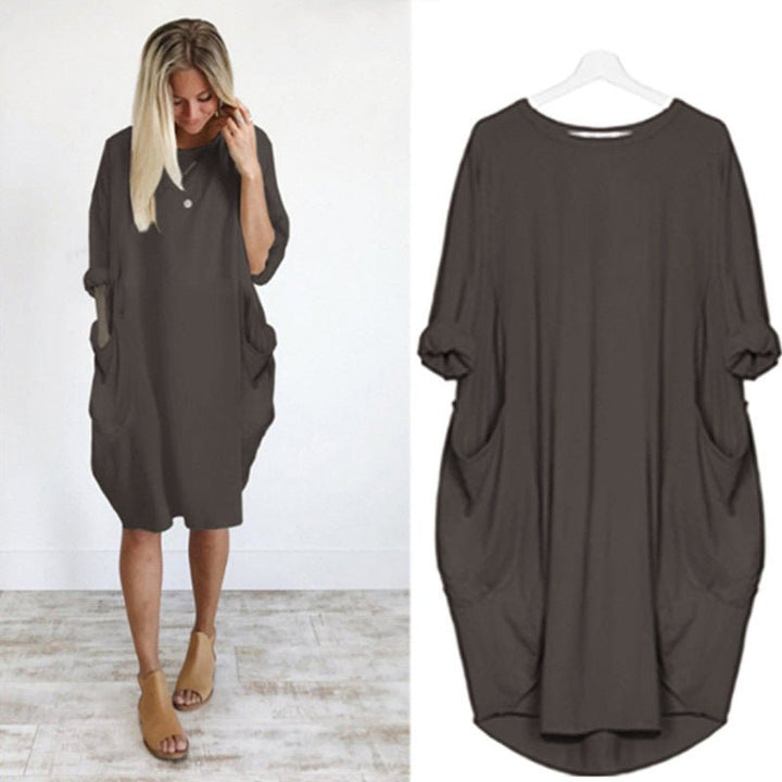 Women's Dress |  Loose Fit Oversized Pockets
