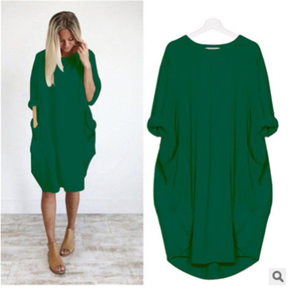 Women's Dress |  Loose Fit Oversized Pockets