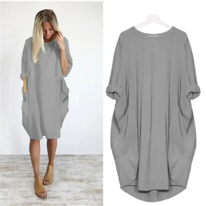 Women's Dress |  Loose Fit Oversized Pockets