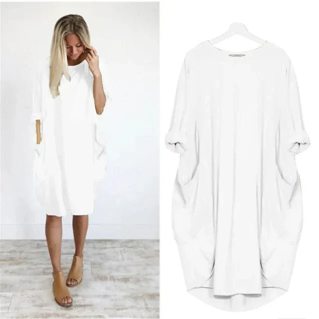 Women's Dress |  Loose Fit Oversized Pockets