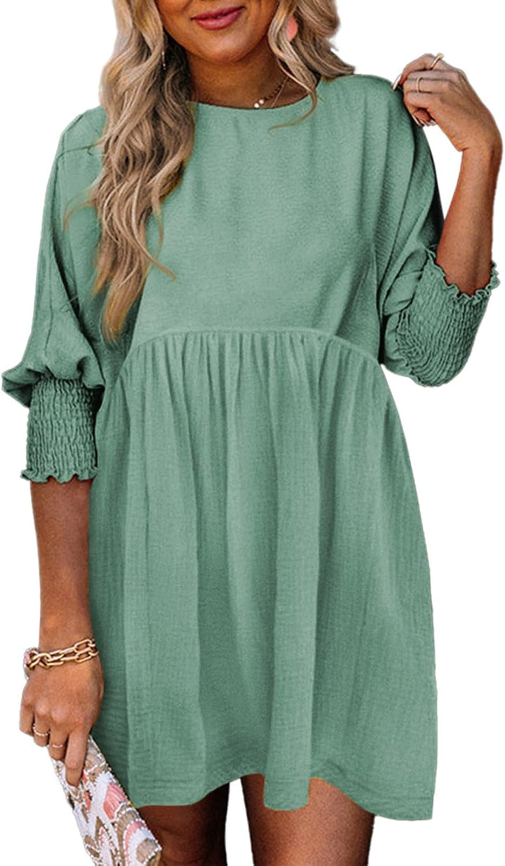 Women's Summer Dress | Loose Silhouette Round Neckline