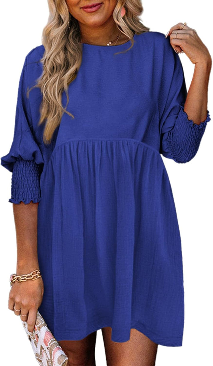 Women's Summer Dress | Loose Silhouette Round Neckline
