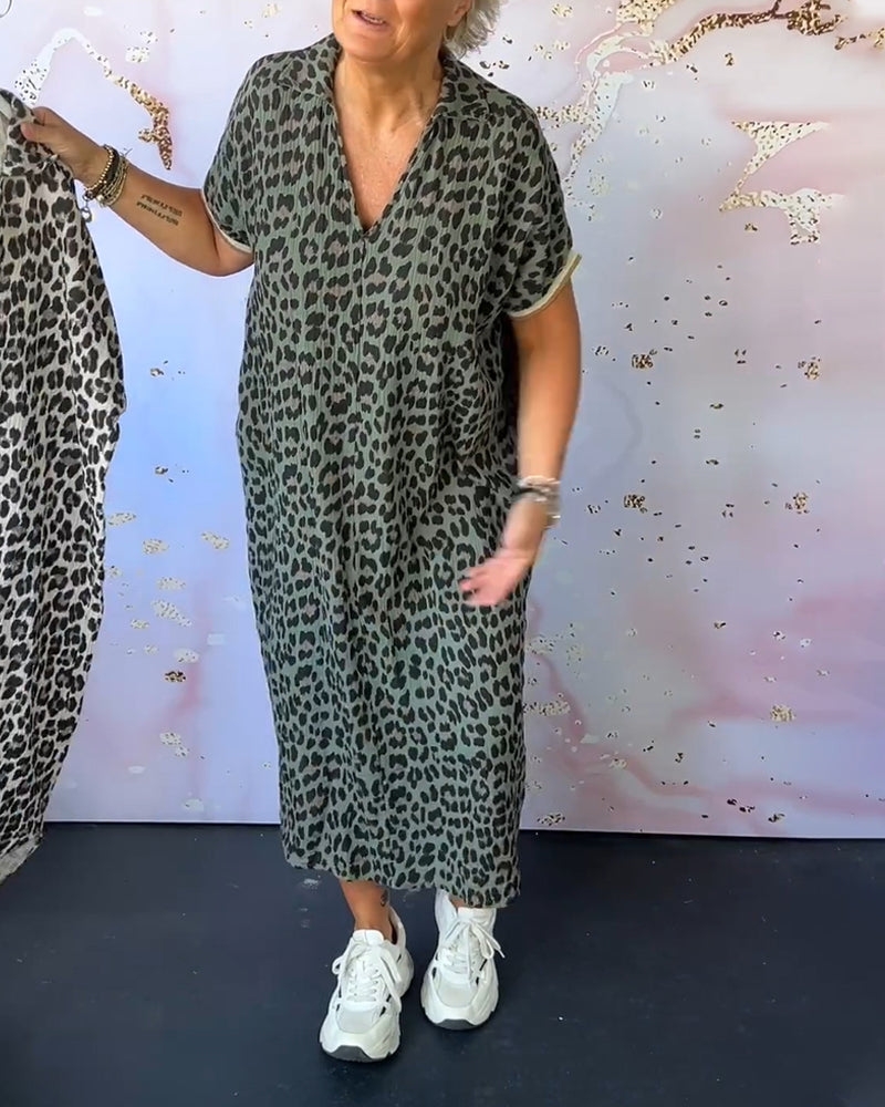 Lenny Leopard Dress