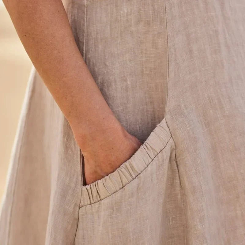 Women’s Dress | Pocket-Detail Sleeveless Midi