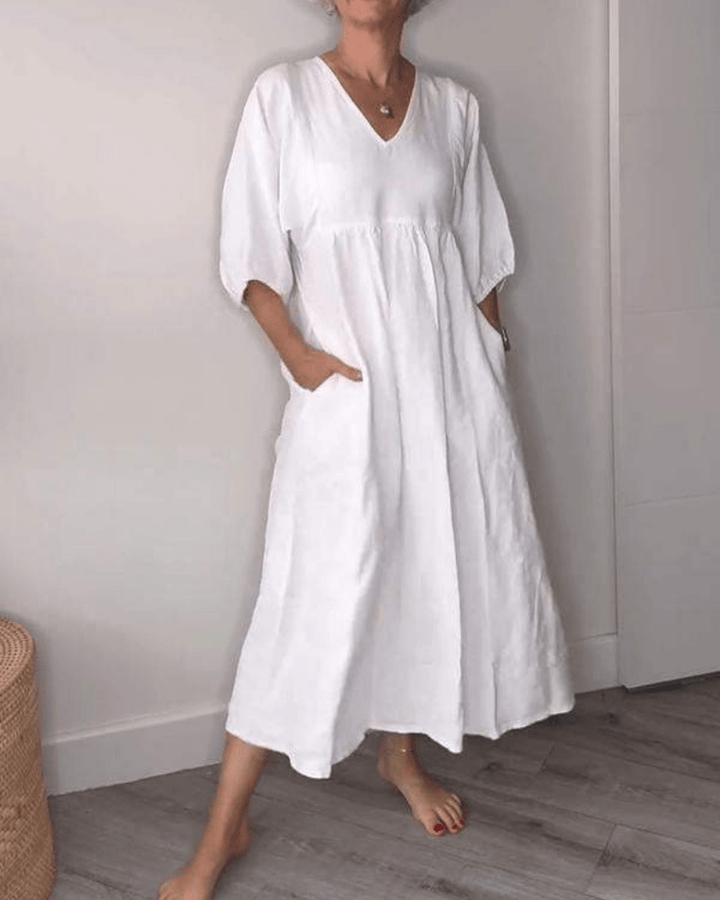 Women's Dress | Loose Shape with Side Pockets