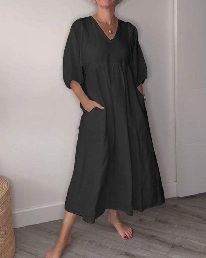 Women's Dress | Loose Shape with Side Pockets