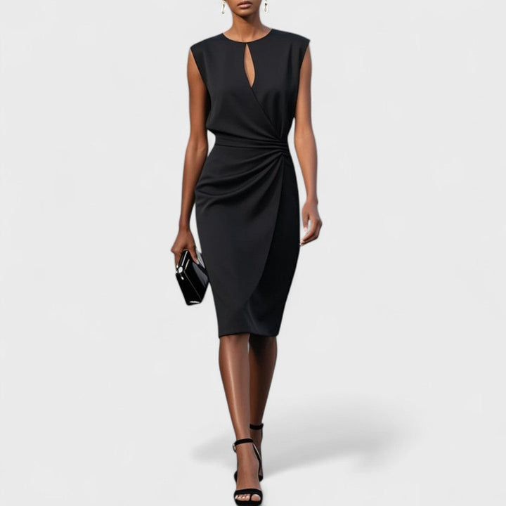 Women’s Dress | Sleeveless Keyhole Midi
