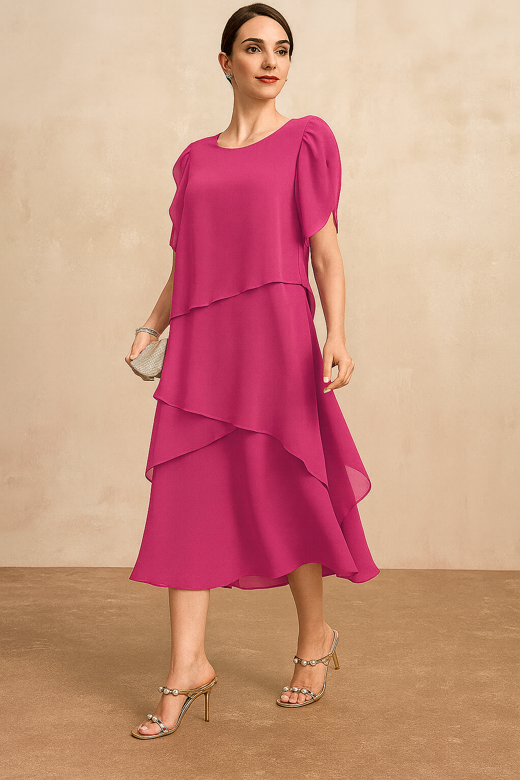 Women's Dress | Layers Tiered Skirt Midi