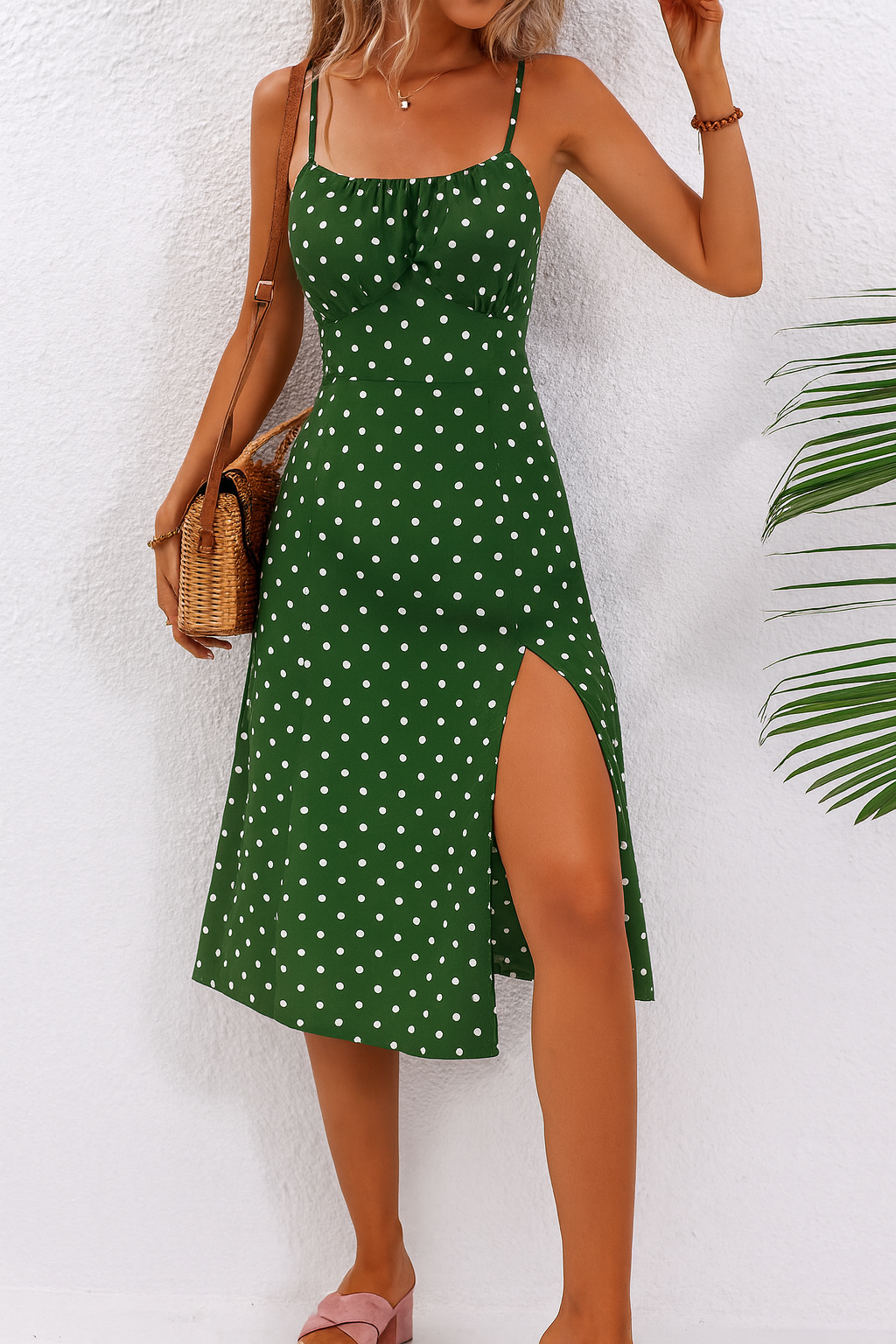 Women’s Dress | Sleeveless Midi Spaghetti Straps