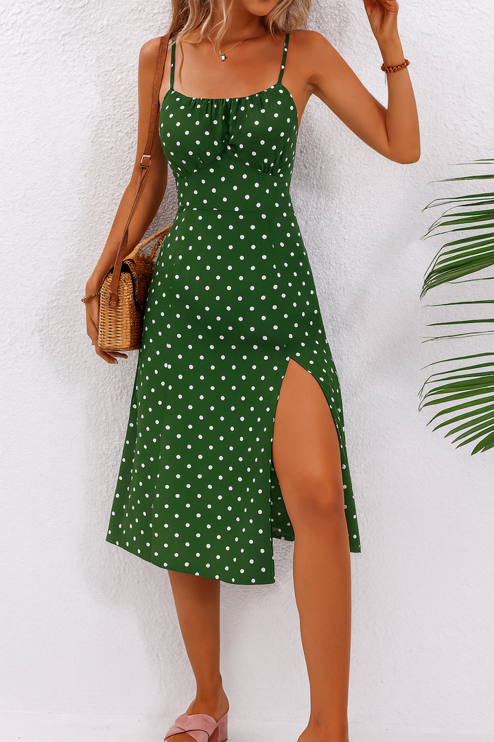 Women’s Dress | Sleeveless Midi Spaghetti Straps