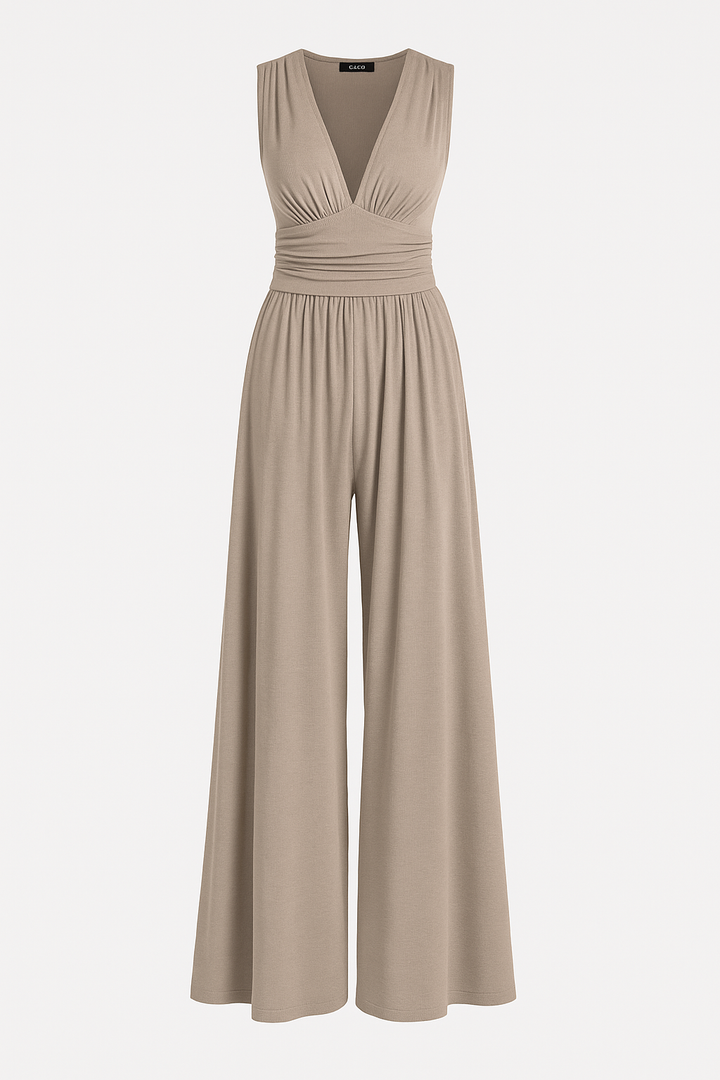 Women's Jumpsuit | V Neck Wide Leg
