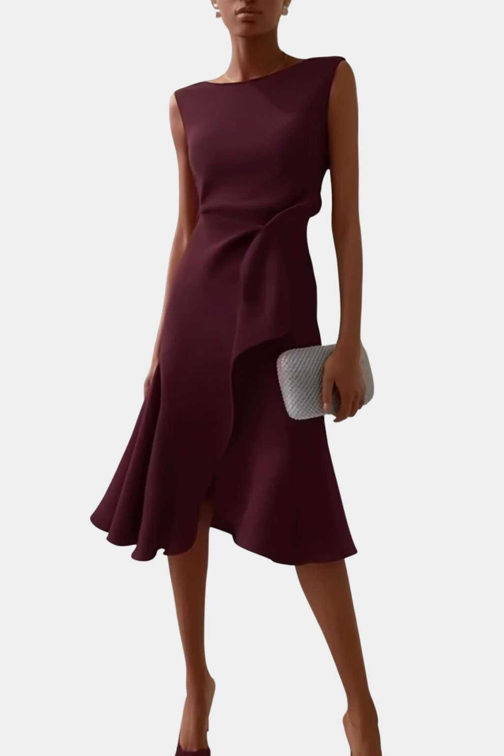 Women's Dress | Sleeveless Ruffle Hem