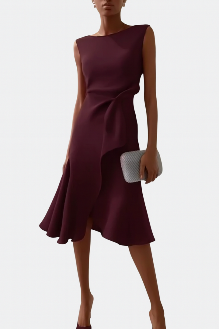 Women's Dress | Sleeveless Ruffle Hem