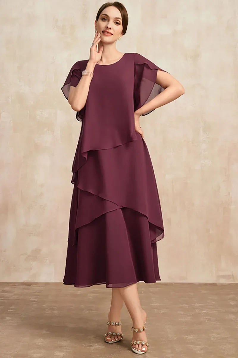 Women's Dress | Layers Tiered Skirt Midi