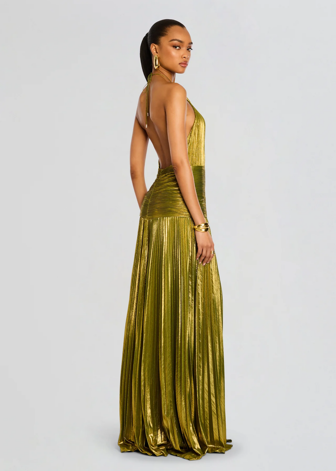 Women's Dress | Halter Neckline High Slide Slit