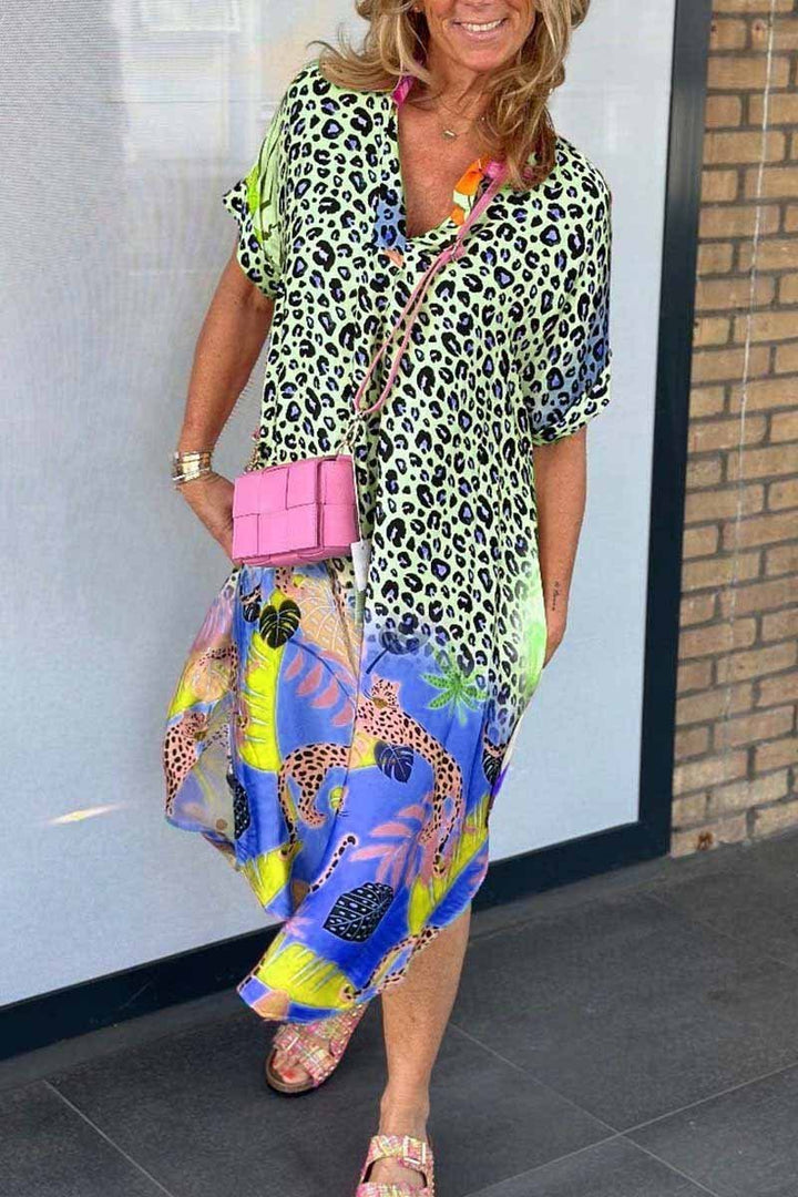 Patricia Tropical Leopard Dress