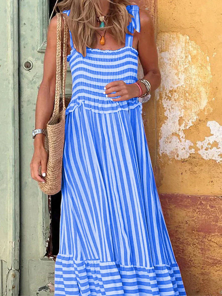 Women's Sumer Dress | Striped Pattern Maxi