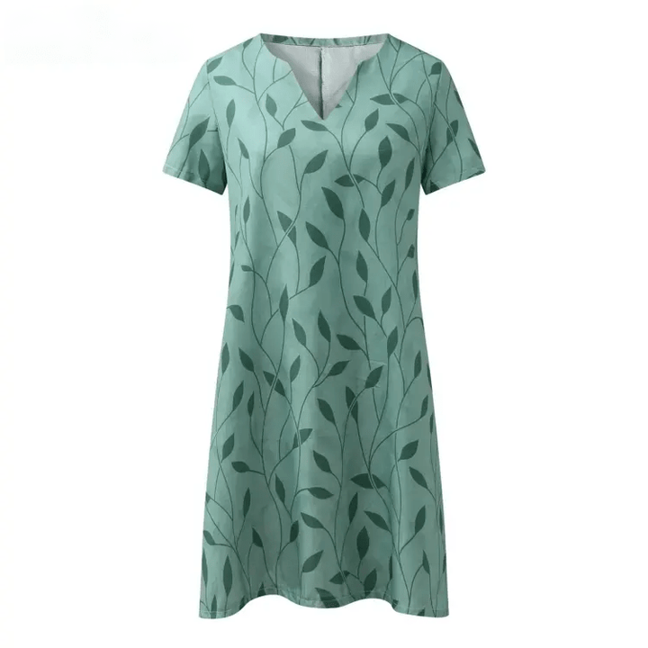 Johanna – Printed V-Neck Dress