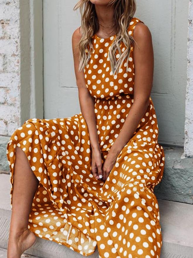 Ruby Polka Dot Dress