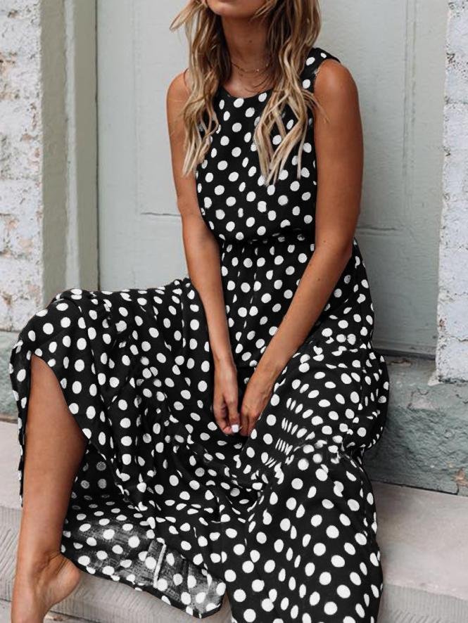 Ruby Polka Dot Dress