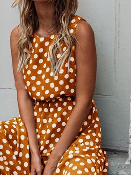 Ruby Polka Dot Dress