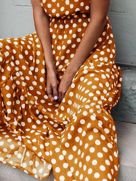 Ruby Polka Dot Dress