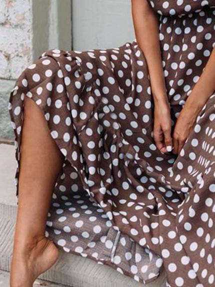 Ruby Polka Dot Dress