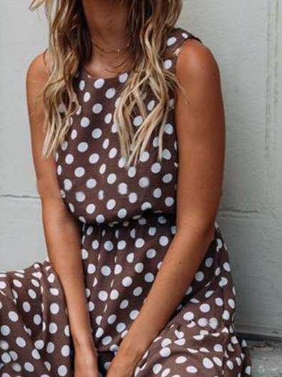 Ruby Polka Dot Dress