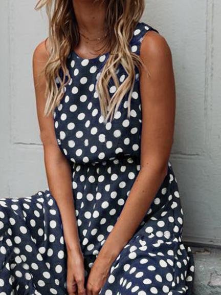 Ruby Polka Dot Dress