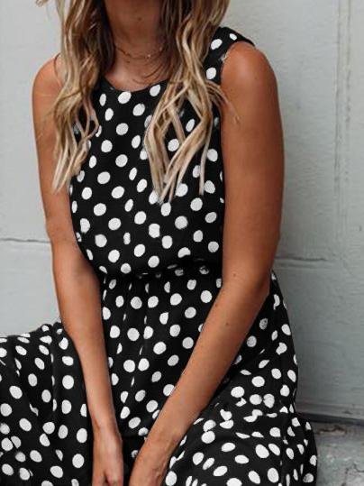 Ruby Polka Dot Dress