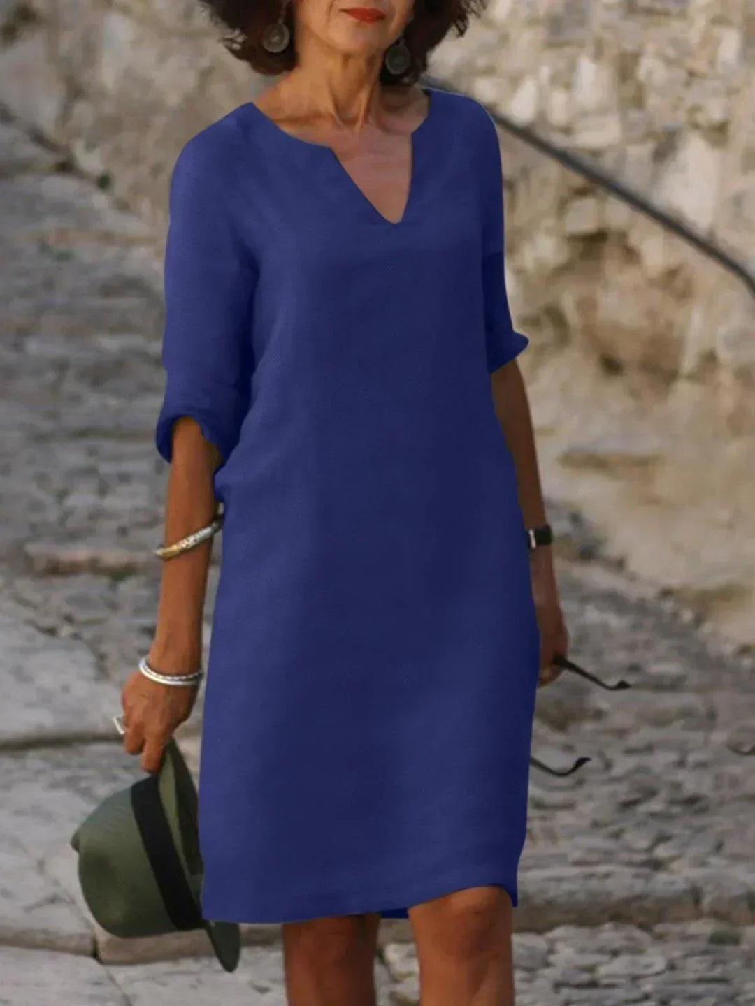 Women's Dress |  3/4 Sleeve Loose Fit Mini