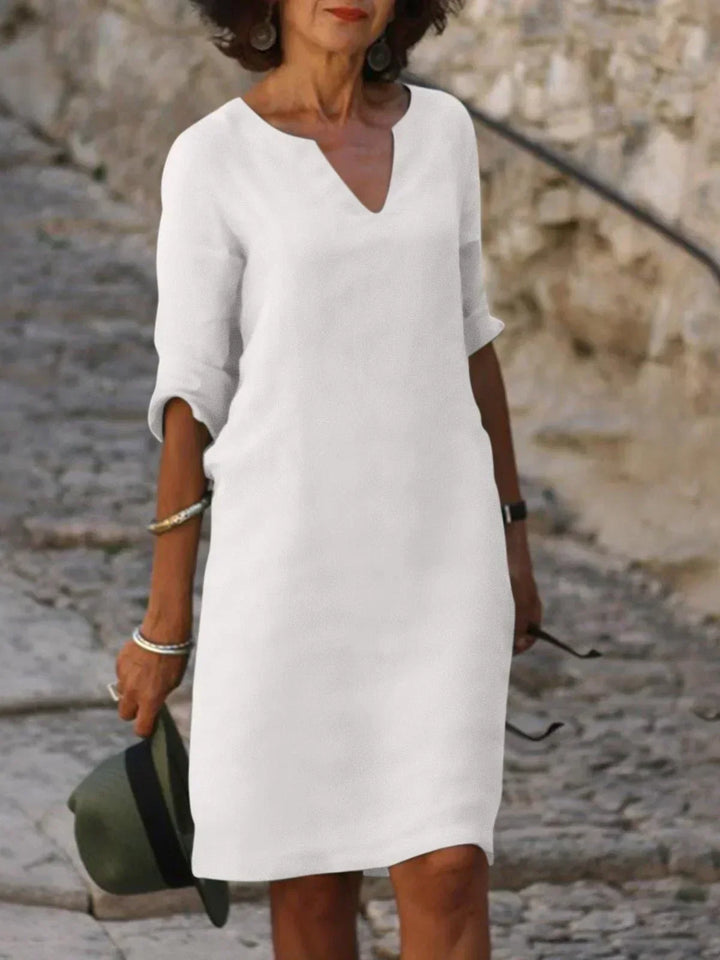 Women's Dress |  3/4 Sleeve Loose Fit Mini