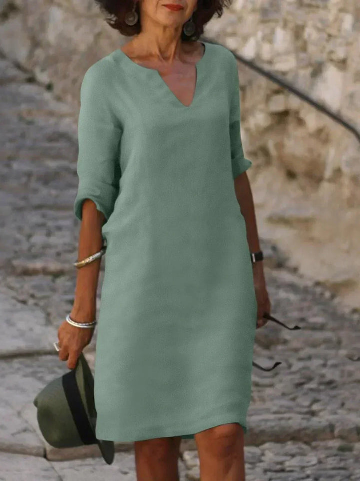 Women's Dress |  3/4 Sleeve Loose Fit Mini