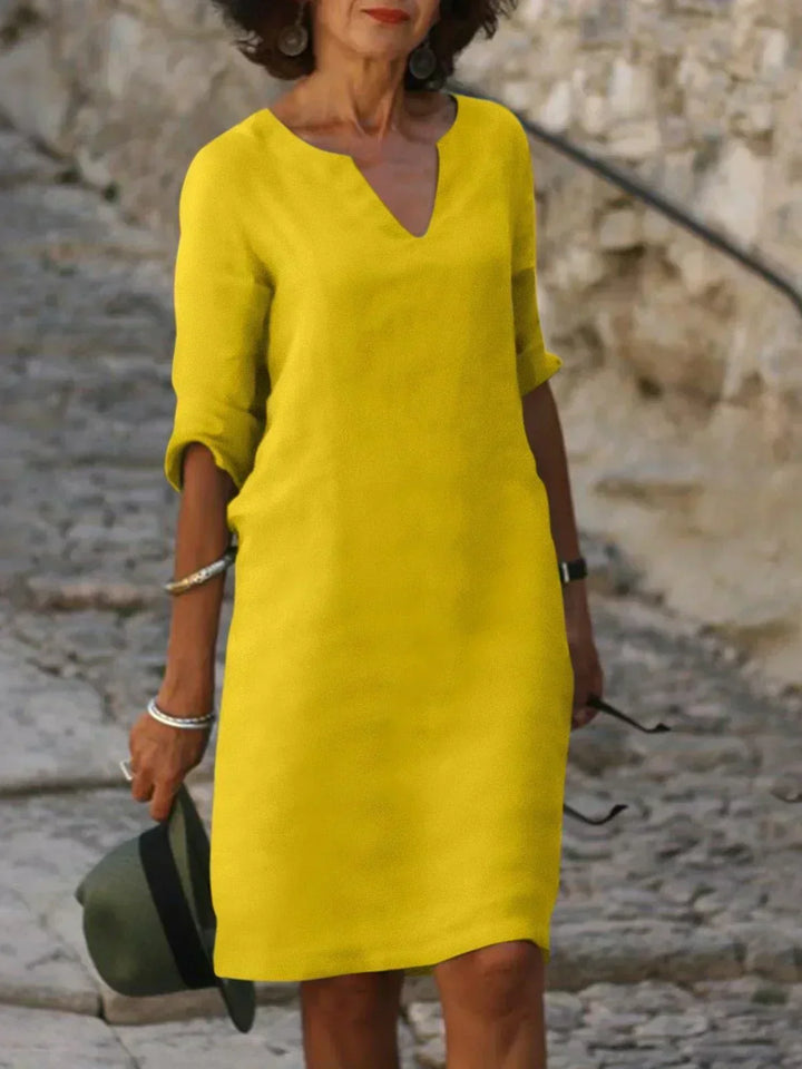 Women's Dress |  3/4 Sleeve Loose Fit Mini