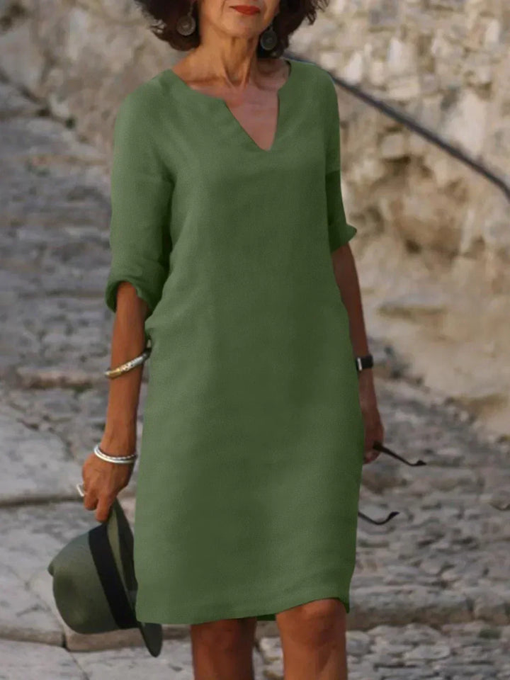 Women's Dress |  3/4 Sleeve Loose Fit Mini
