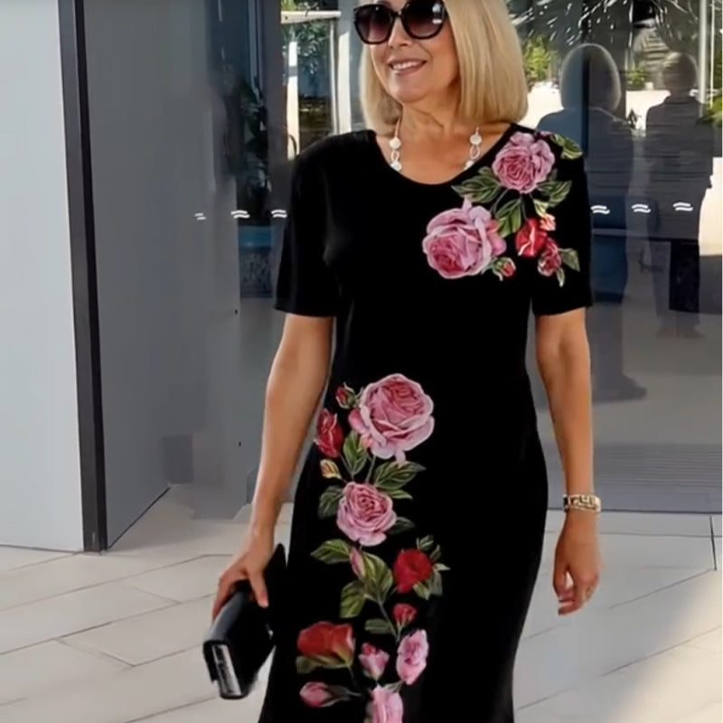 Women’s Dress | Floral Placement Pattern