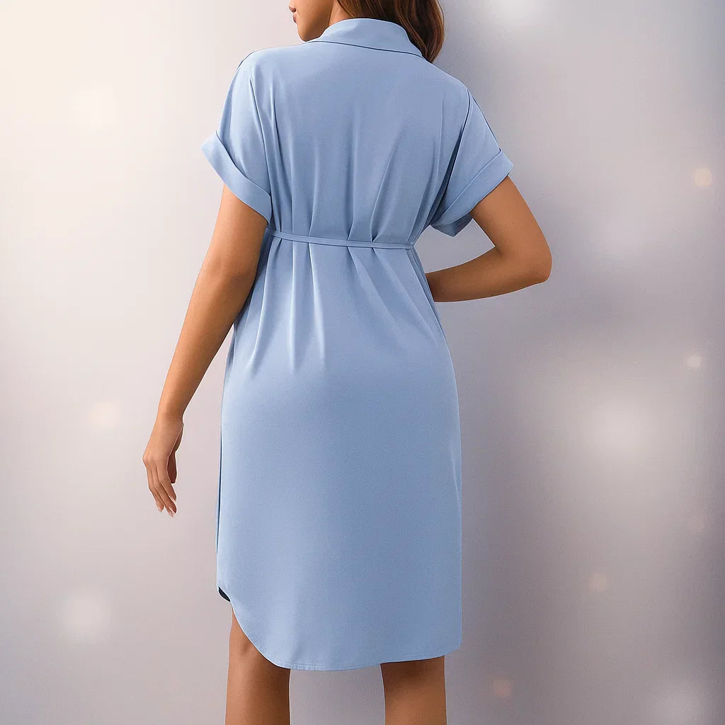 Women's Elegant Maternity Button Dress