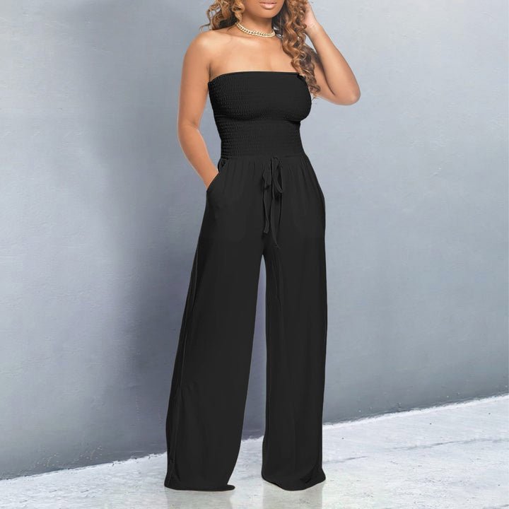 Women's Jumpsuit | Tube Top Wide Leg