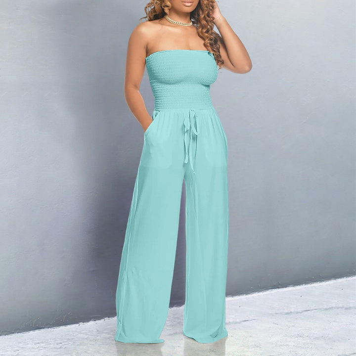 Women's Jumpsuit | Tube Top Wide Leg