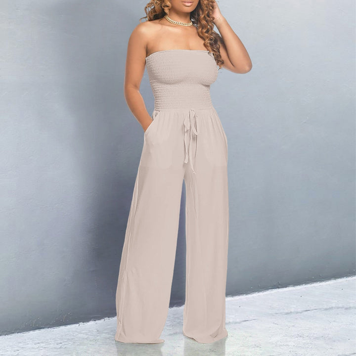 Women's Jumpsuit | Tube Top Wide Leg
