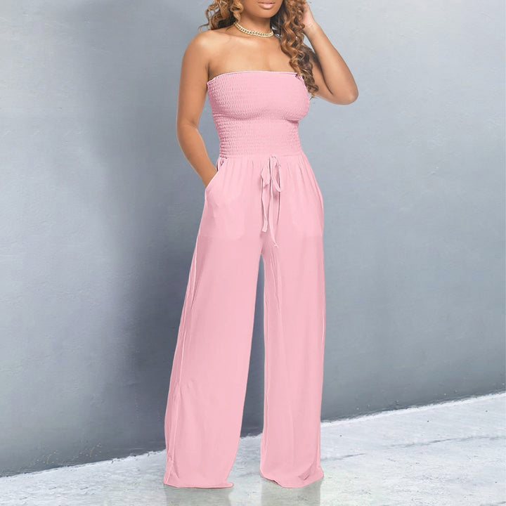 Women's Jumpsuit | Tube Top Wide Leg