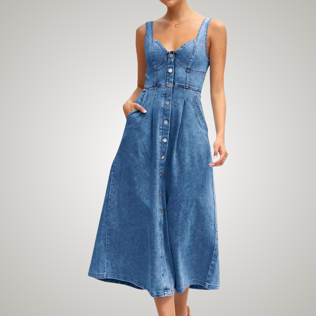 Women’s Dress | Button-Front Midi