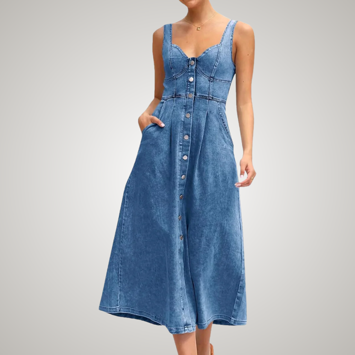 Women’s Dress | Button-Front Midi