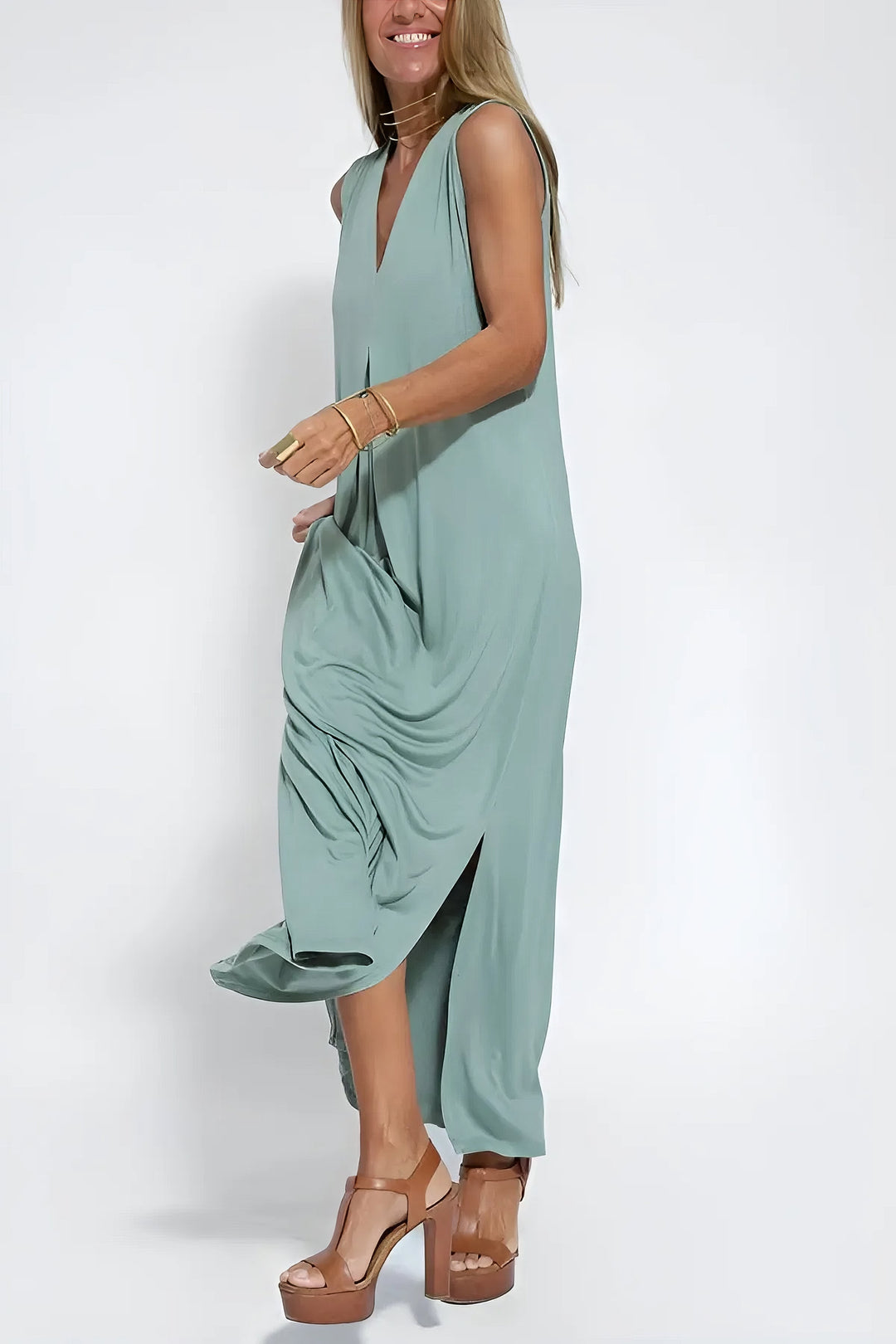 Women's Dress  | Sleeveless Maxi Long Outer Layer